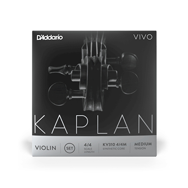 DADDARIO KV310 4/4M KAPLAN VIVO Keman Takım Tel - Medium Tension
